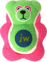 JW Bear - Hondenspeelgoed - Hondenbal - Groen/Roze - Natuurlijk rubber - L - ø 18 cm