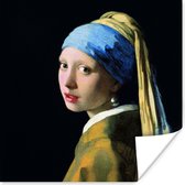 Poster Meisje met de parel - Johannes Vermeer - 30x30 cm