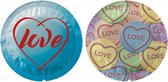 Exs Themed Love Hearts - 100 pack - Condoms