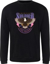 Sweater purple American Soldier - Black (S)