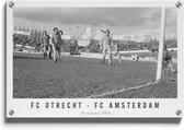 Walljar - FC Utrecht - FC Amsterdam '75 - Muurdecoratie - Plexiglas schilderij