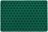 Relaxdays deurmat rubber - 60 x 40 cm - schoonloopmat - droogloopmat - noppen - groen