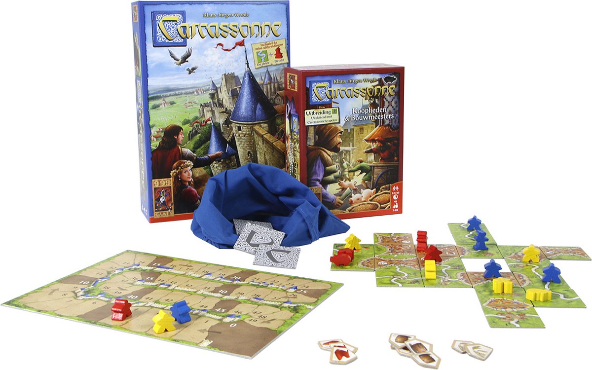 Rimpels nakoming Minimaliseren Carcassonne: Kooplieden & Bouwmeesters Uitbreiding Bordspel | Games |  bol.com