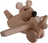 O That - Houten Speelgoed - vliegtuig met muis