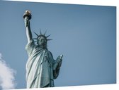 Het Statue of Liberty In New York voor een blauwe lucht - Foto op Dibond - 60 x 40 cm