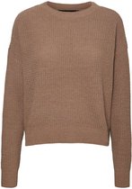 Vero Moda VMSADIE LS O-NECK BLOUSE - Fossil Grey