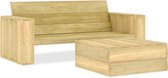 Decoways - 2-delige Loungeset geïmpregneerd grenenhout
