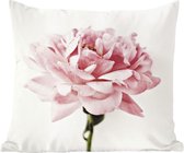 Sierkussen décoratif - Pivoine - Multicolore - 40 Cm X 40 Cm