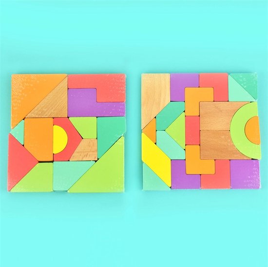 Rainbow wooden Blokken set 36 delig van Rainbow — afbeelding 2
