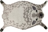 Vloerkleed schaap - Imitatievacht - 60x90cm - Grijs