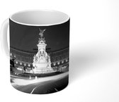 Mok - Buckingham Palace in de nacht - zwart wit - 350 ML - Beker