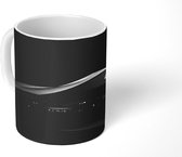 Mok - Amsterdam Vertical - zwart wit - 350 ML - Beker