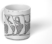 Mok - royal flush in poker - 350 ML - Beker