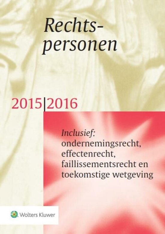 Rechtspersonen 2015/2016 - cover