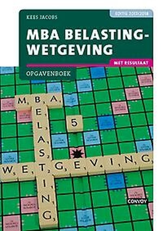 Mba belastingw 2017-2018 opgavenboek - cover