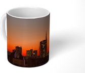 Mok - Milaan - Skyline - Oranje - 350 ML - Beker