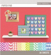 K&Company paper pad 8.5x8.5 x36 brights basics