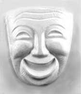 Vaessen Creative Gipsvorm lachend masker