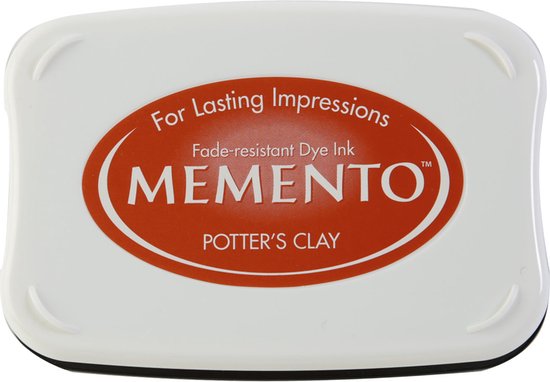 ME-801 Memento ink pad potters clay - inktkussen groot - terra bruin
