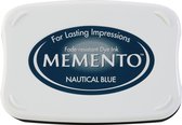 ME-607 Memento stempelinkt stempelkussen groot donker blauw Nautical blue