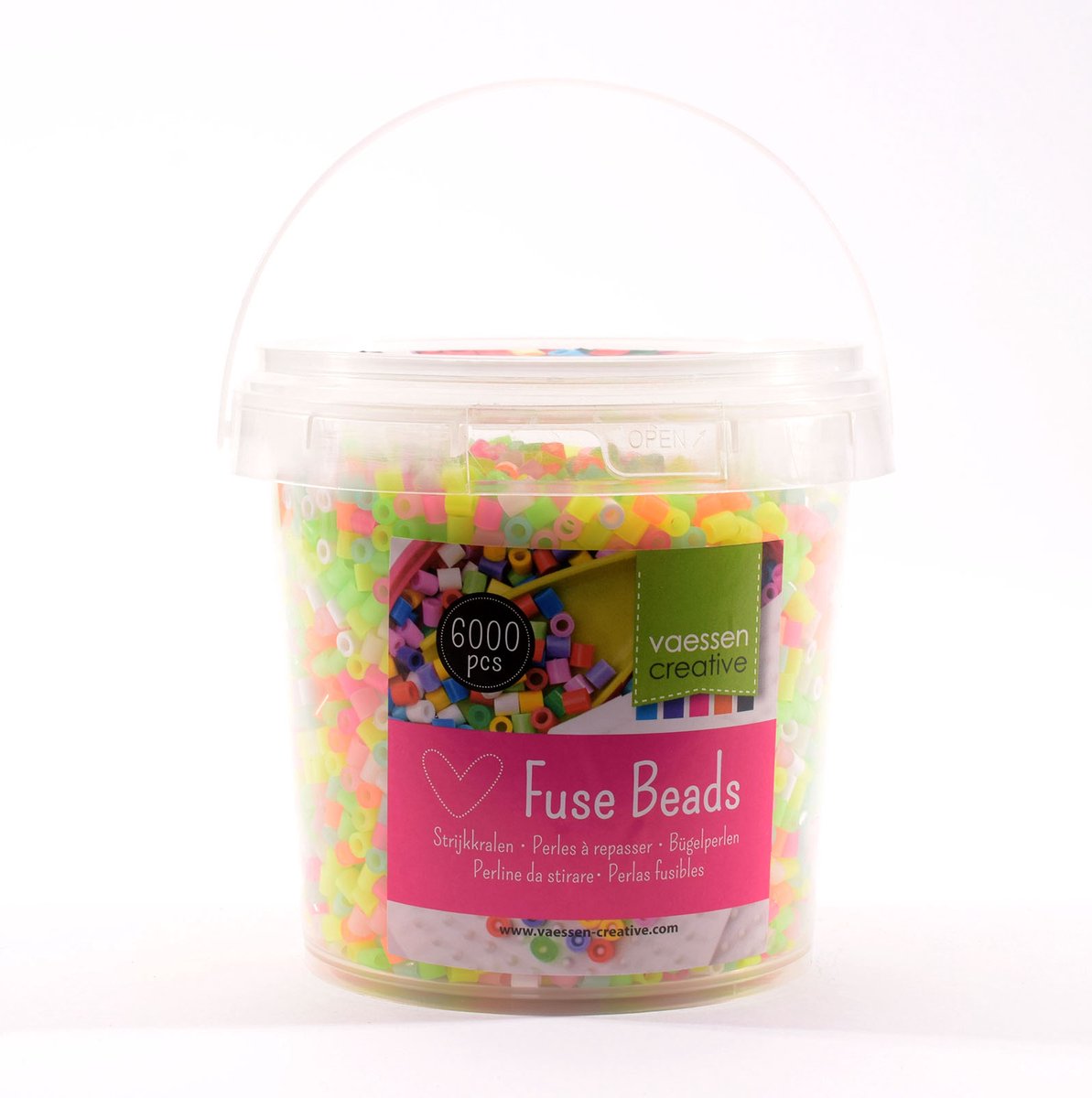 Vaessen Creative Strijkkralen – Neon Glow – 6000 stuks — afbeelding 2