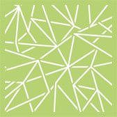 Hobbysjabloon - Kaisercraft designer template 6x6" geo lines