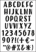 Stempel - Clear stamp - Paperfuel - A6 alphabet vintage
