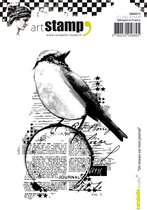 Carabelle Studio Cling stamp - A6 un oiseau sur mon journal
