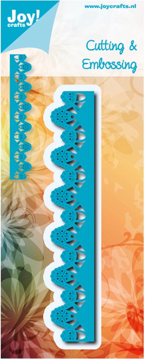 Joy!Crafts Stencil - Snij- embosstencil - Blauwe bloemrand
