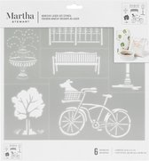 Martha Stewart -Zelfklevend stencil dag in het park x1