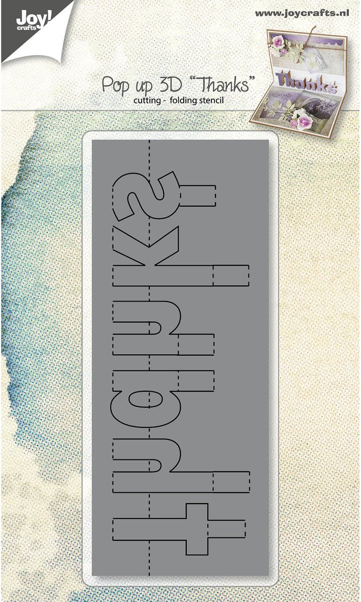 Joy!Crafts Snijstencil - pop up 3D thanks
