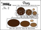Crealies Partz snijmal - no.2 Oogjes