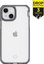 ITSKINS Hybrid Frost Apple iPhone 13 Hoesje Transparant Zwart