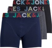 Jack & Jones Heren 3Pack Short 12198214/dark grey-XXL