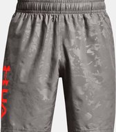 Under Armour Woven Emboss heren sportshort licht grijs