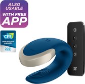 Double Love Luxury Partner Vibrator - Blue - G-Spot Vibrators
