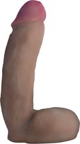 8" Dual Density Squirting Dildo - Dark - Realistic Dildos