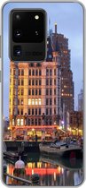 Geschikt voor Samsung Galaxy S20 Ultra hoesje - Rotterdam - Boot - Water - Siliconen Telefoonhoesje