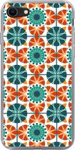Geschikt voor iPhone SE 2020 hoesje - Een symmetrisch patroon van de Marokkaanse Mozaïek - Siliconen Telefoonhoesje