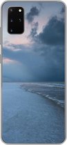 Geschikt voor Samsung Galaxy S20 Plus hoesje - Noordzee - Storm - Water - Siliconen Telefoonhoesje