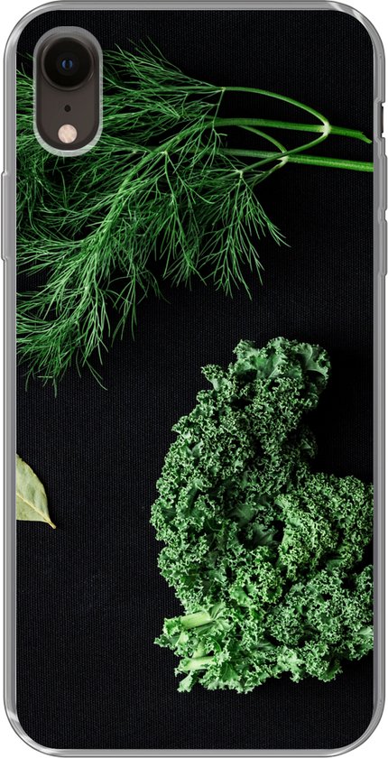 iPhone XR hoesje - Specerijen en kruiden op zwarte achtergrond - Siliconen  Telefoonhoesje | bol.com