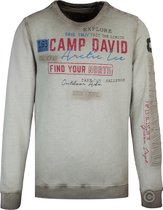 Camp David ® Sweatshirt met ronde hals Oil Dyed, groen