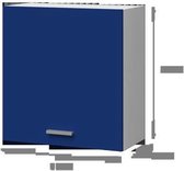 EXTRA - Hoge keukenkast 60 cm - Mat Blauw