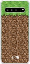 6F hoesje - geschikt voor Samsung Galaxy S10 5G -  Transparant TPU Case - Minecraft - Grass #ffffff
