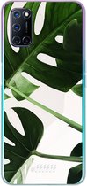 6F hoesje - geschikt voor OPPO A52 -  Transparant TPU Case - Tropical Plants #ffffff