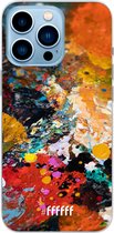 6F hoesje - geschikt voor iPhone 13 Pro Max - Transparant TPU Case - Colourful Palette #ffffff