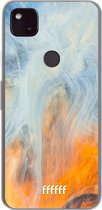 6F hoesje - geschikt voor Google Pixel 4a 5G -  Transparant TPU Case - Fire Against Water #ffffff