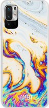 6F hoesje - geschikt voor Xiaomi Redmi Note 10 5G -  Transparant TPU Case - Bubble Texture #ffffff