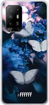 6F hoesje - geschikt voor OPPO A94 5G -  Transparant TPU Case - Blooming Butterflies #ffffff