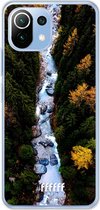 6F hoesje - geschikt voor Xiaomi Mi 11 Lite -  Transparant TPU Case - Forest River #ffffff
